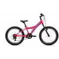 20" Велосипед FORWARD DAKOTA 1,0" , 6 ск.  рост 10.5  (розово/голубой) 2019-2020